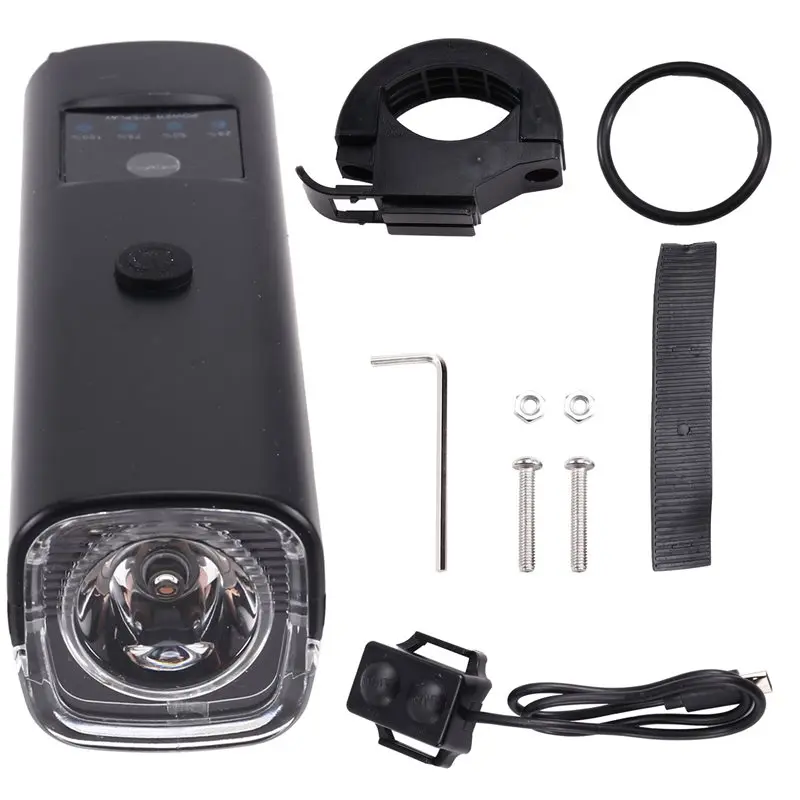 

A74K-Высокочастотный передний фонарь для велосипеда с интеллектуальным датчиком и звуковым сигналом, перезаряжаемый через USB, идеально подходит для ночного катания на горных велосипедах