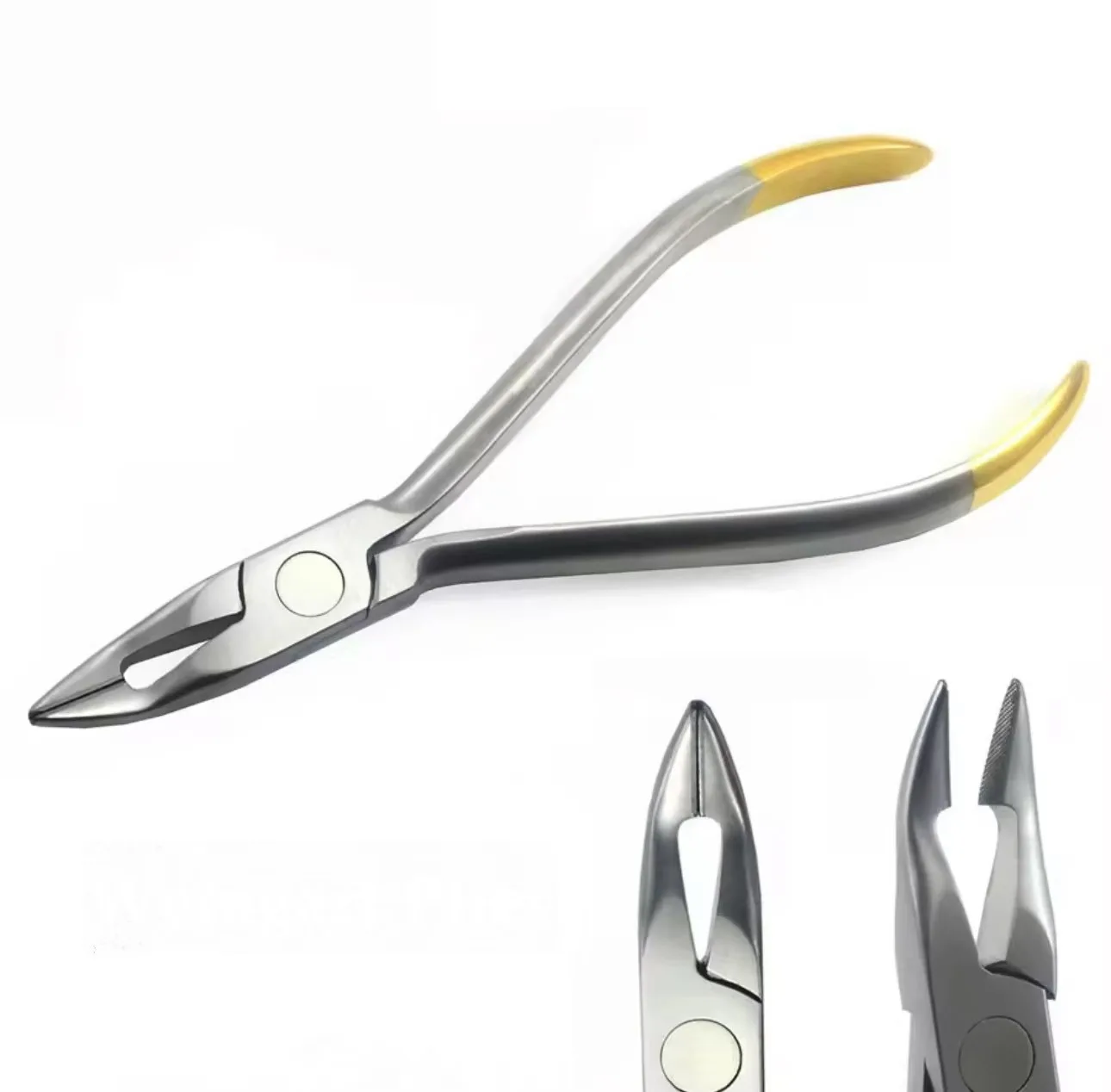 Professionelle Weingart Kieferorthopädische Zangen - TC-Spitzen-Bogenbiegezange für Präzise Zahndrahtformung, Edelstahl Zahnarztzange