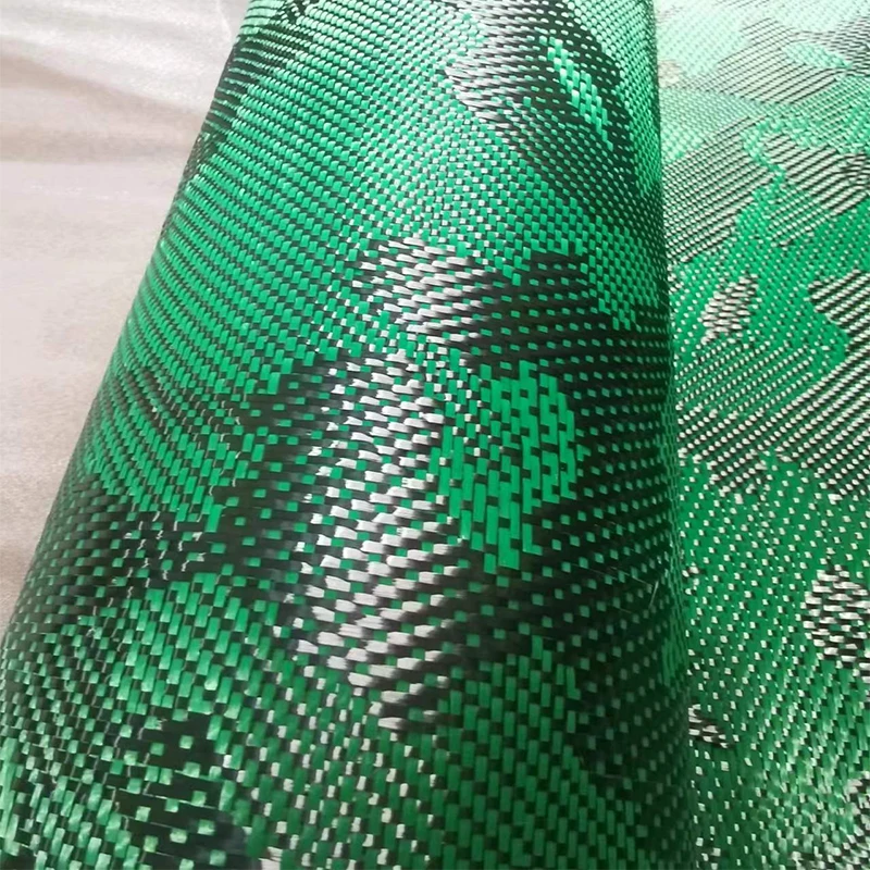 Kafu camouflage jacquard fabric for car and motorcycle decoration sports equipment DIY carbon fiber and Kevlar mixed fabric