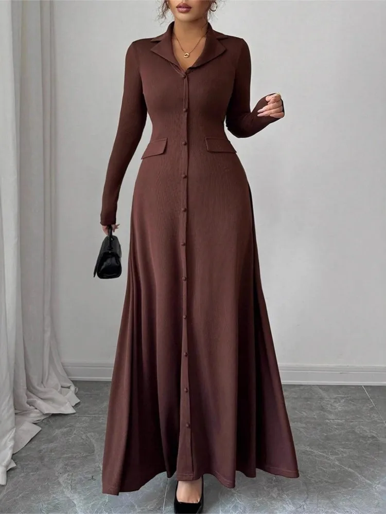 

African Dresses For Women Elegant Spring Autumn Long Sleeve Dashiki Maxi Dress Ladies Traditional African Clothing Fairy Dreaes