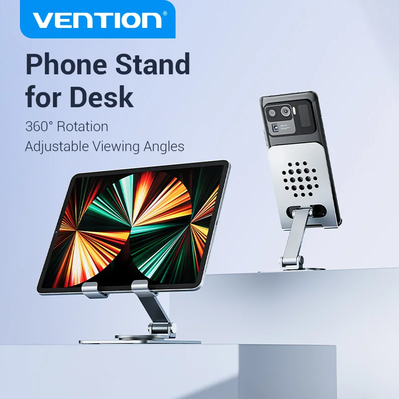 Vention Phone Holder Stand Alloy Shell Cell Phone Stand Tablet Stand Support Mobile Phone For iPhone 17 iPad tablet Samsung S25