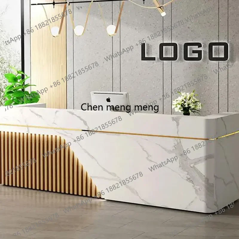 

Unique Supermarket Reception Desk Luxury Modern Cashier Table Advisory Reception Desk Store European Scrivania Salon Furniture