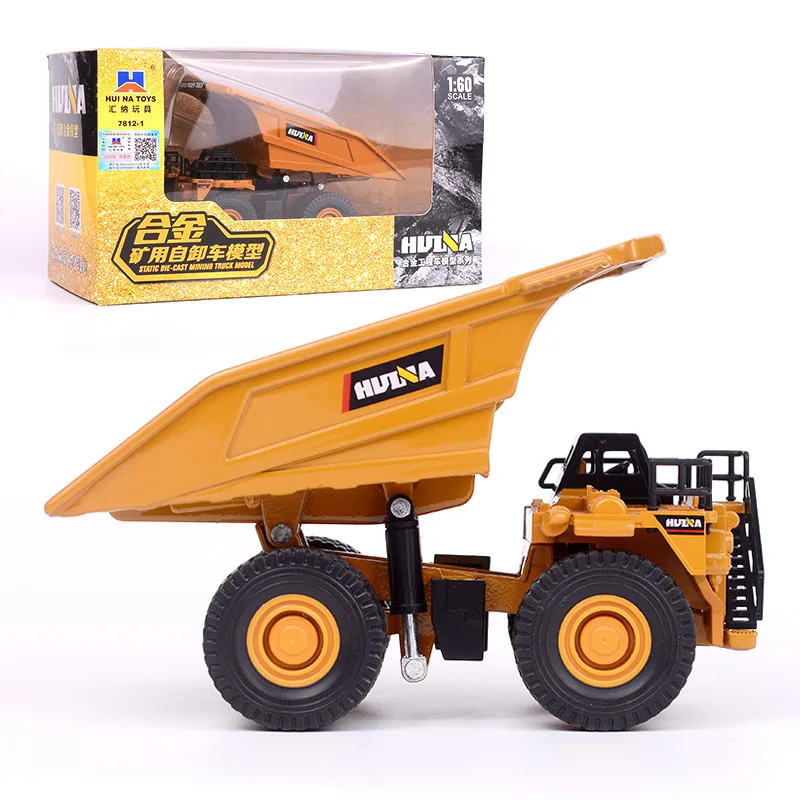 

Модель самосвала Huina 1:60, имитация карьерного самосвала, из сплава, для детей, строительная техника, хит продаж