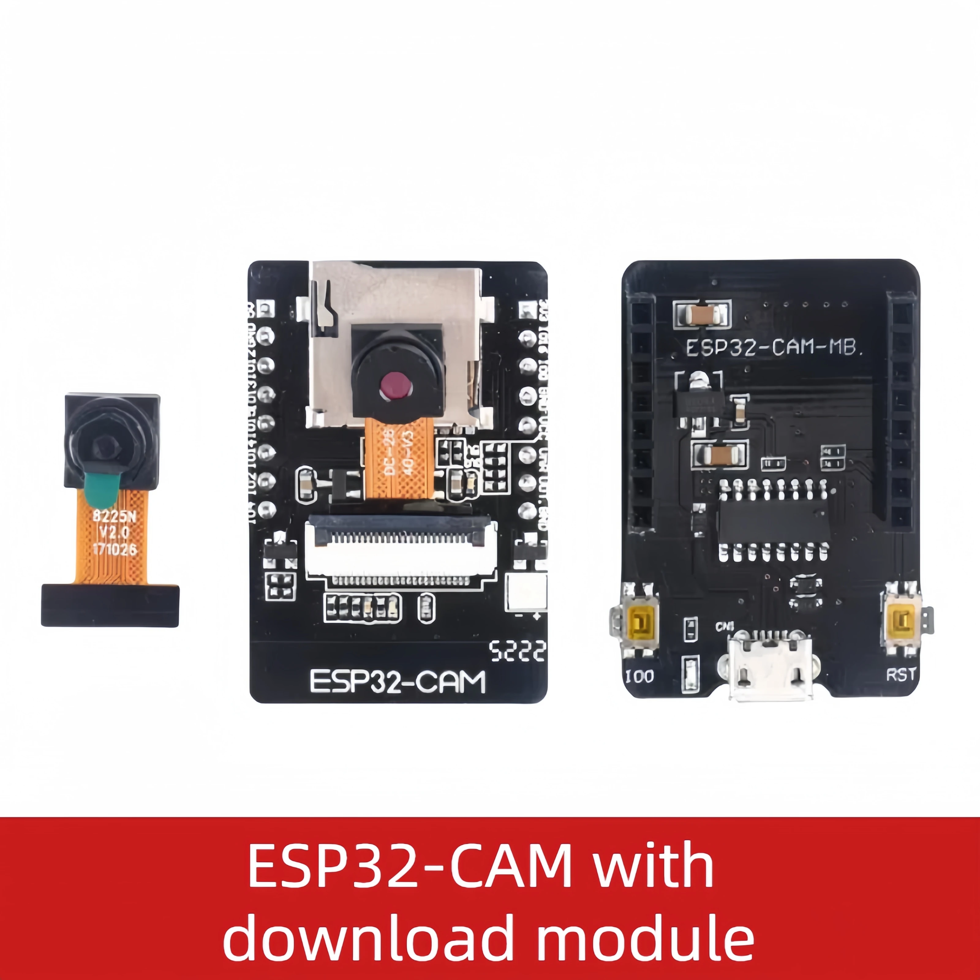 ESP32-CAM WiFi Module ESP32 serial to WiFi ESP32 CAM Development Board 5V For Bluetooth with OV2640 Camera Module Nodemcu