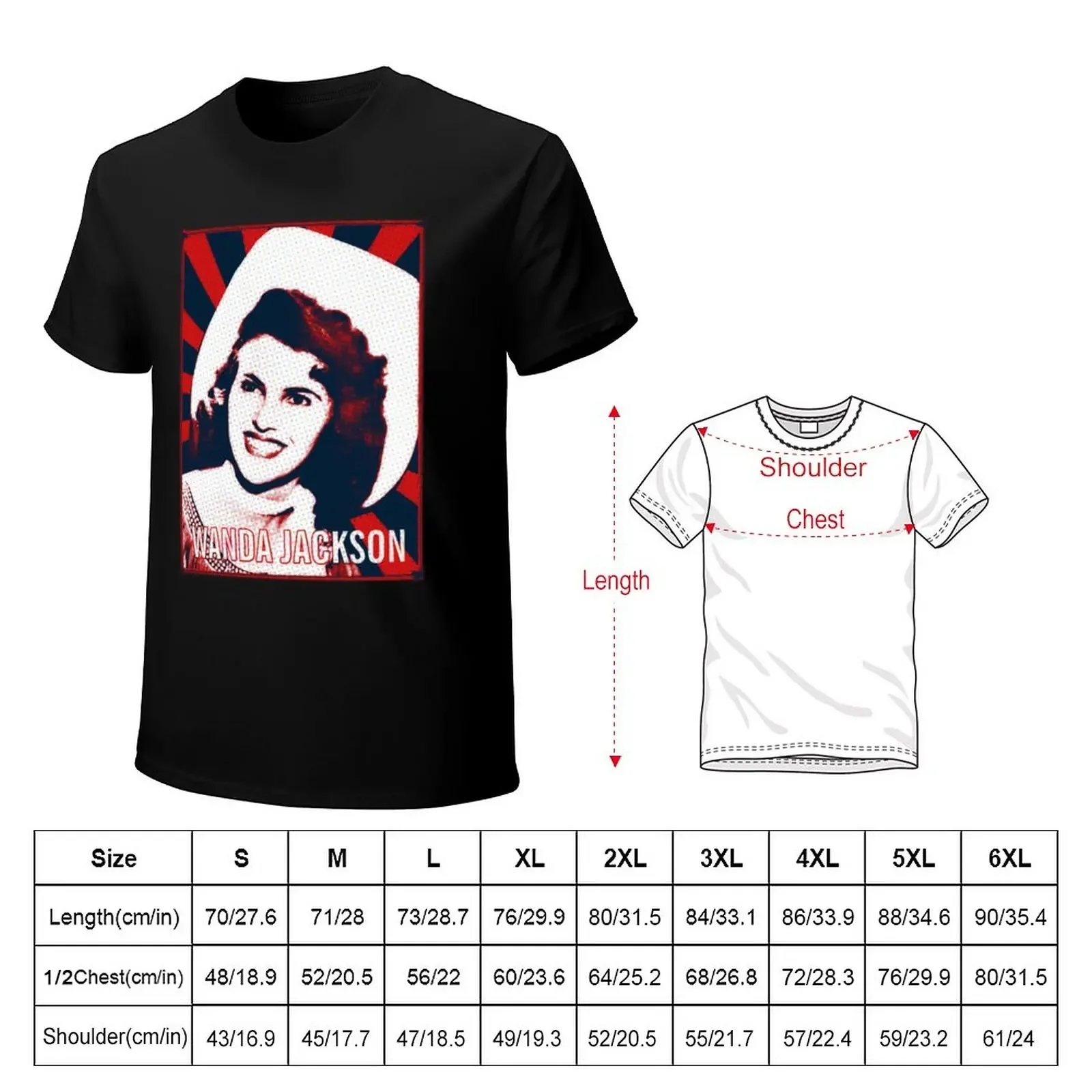 Wanda Jackson T-Shirt plain kawaii clothes sports fans plain white t shirts men