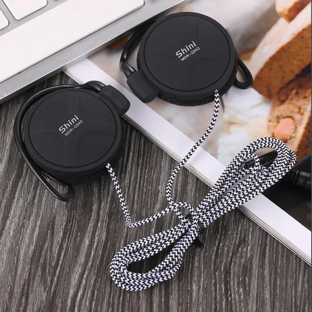 Comfortable Anti-winding 3.5mm Stereo Sports Ear Hook Gaming Earbud for Doing Sports