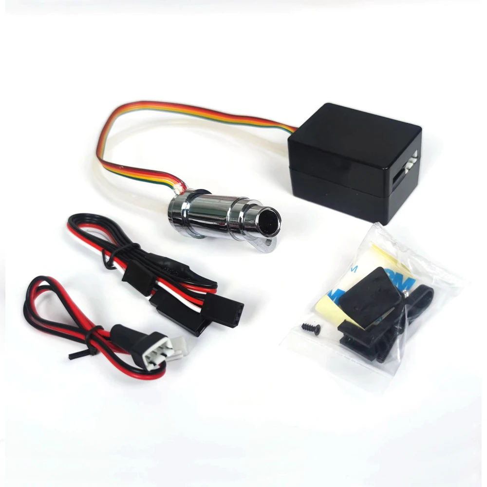 

The simulated exhaust pipe smoke emitter is suitable for 1/10 RC remote control vehicles, drifting vehicles, and racing vehicles
