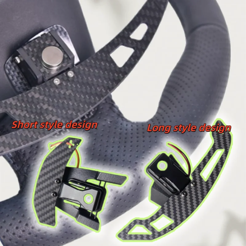 

Автомобильные магнитные рулевые переключатели из углеродного волокна для Ford Mustang Mondeo Taurus Edge Winged Tiger Fox, аксессуары