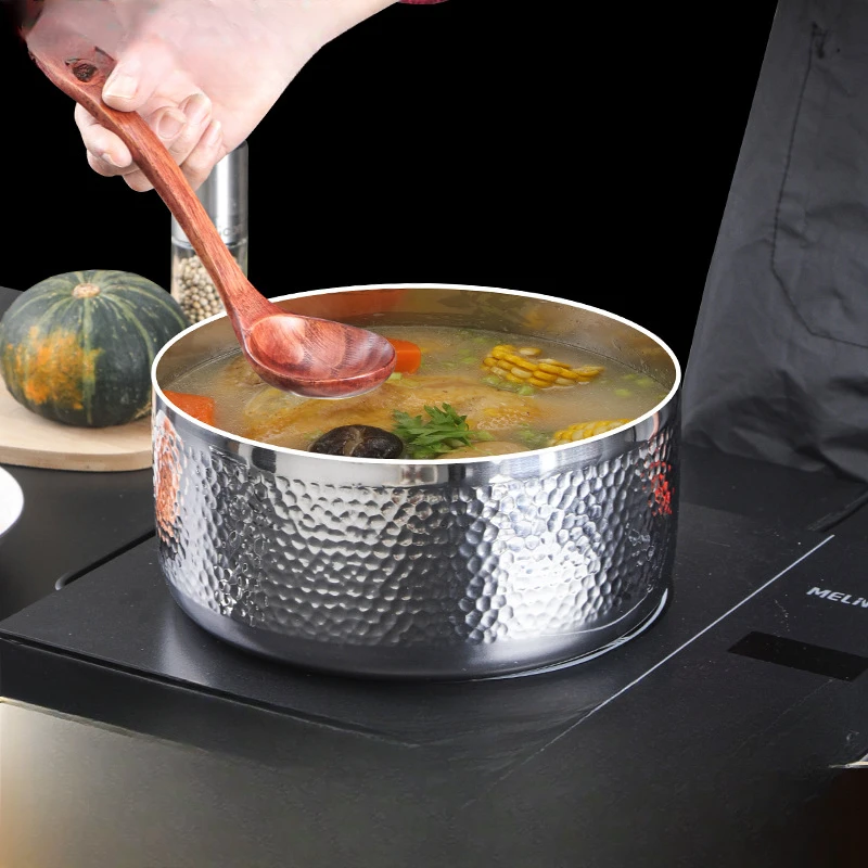 

Умывальник из нержавеющей стали 316, утолщенная бытовая раковина для взбивания яиц и мытье лапши, горячая кастрюля для овощей, суповая раковина