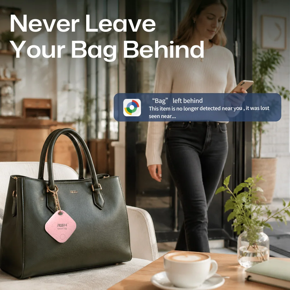 RSH Smart GPS-Tracker für Android, Google-zertifiziertes Tag für die Google Find Hub App, globaler Ortungsgerät für Xiaomi Overseas Samsung – Detail 4