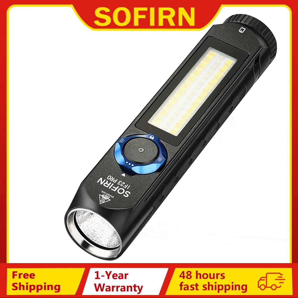 【セール中】Sofirn IF23 PRO RGBライト 5000lm XHP70B強力LED懐中電灯 21700 5V 3A USB C充電式トーチ 磁石付き