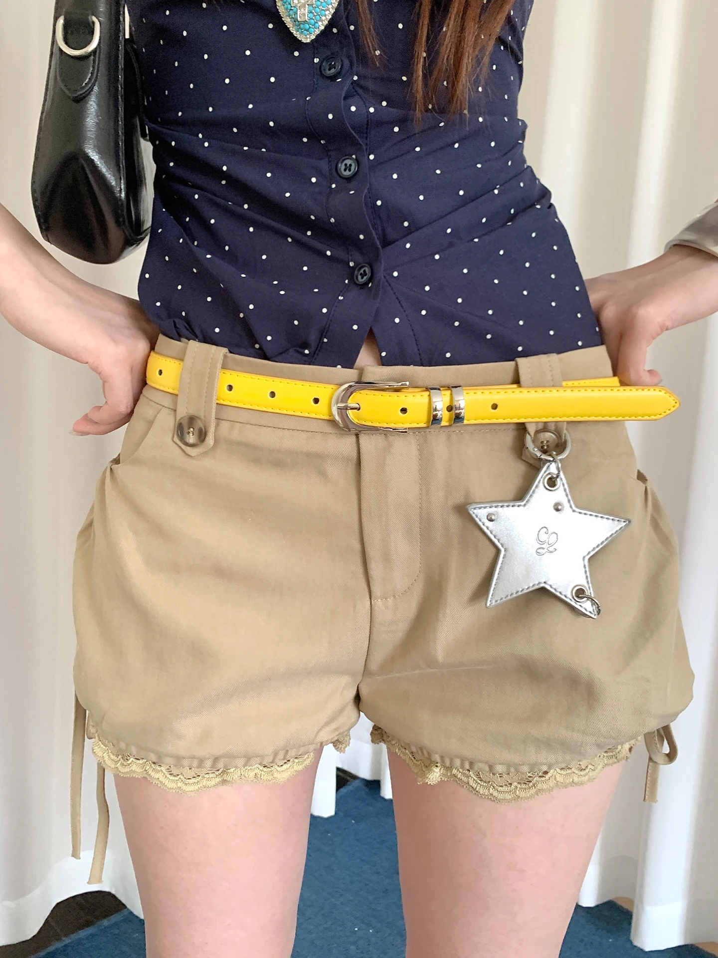 Dopamine Y2K RosePink Narrow Waist Belt Sexy Girl Style Personalized Decorative Belt