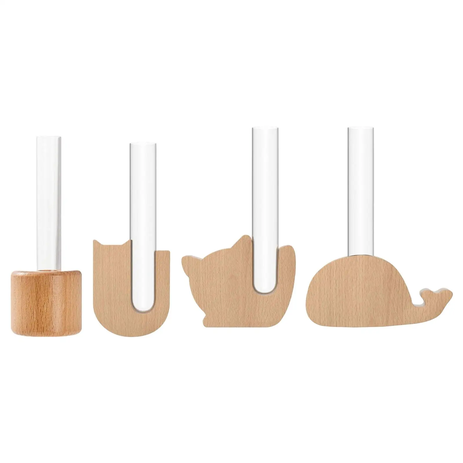 Test tube flower vase refrigerator planter for hydroponics in the office