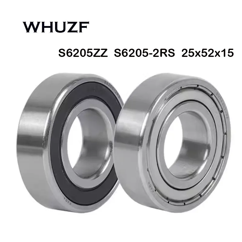 

S6205ZZ S6205-2RS Bearing 25*52*15 mm ( 2 PCS ) S6205 Z ZZ 2RS 6205 440C ABEC-7 Stainless Steel S6205Z Ball Bearings