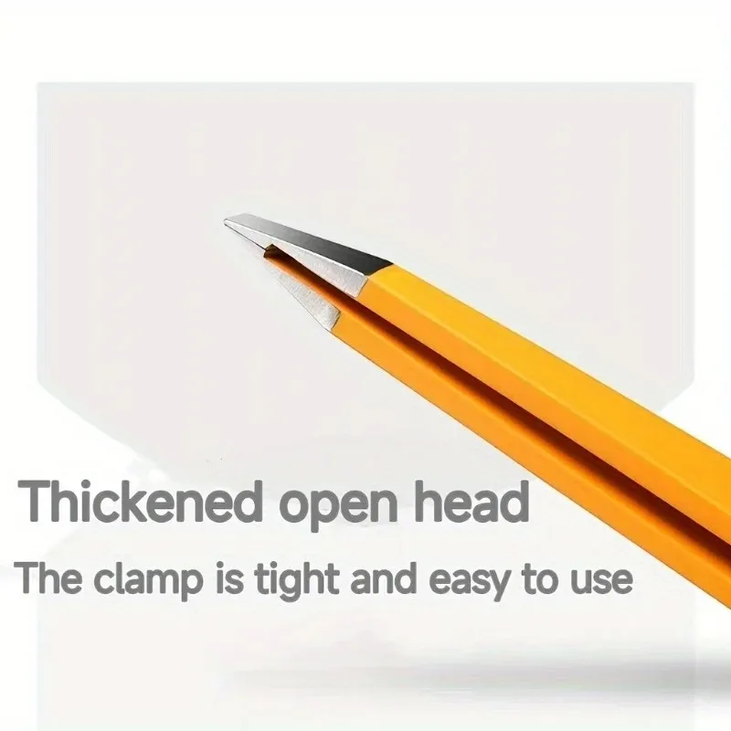 ملاقط حواجب مائلة - أداة إزالة الشعر الدقيقة المصنوعة من الفولاذ المقاوم للصدأ مع مقبض ملون للشعر الناعم والمكياج