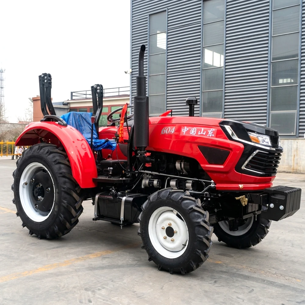 Factory Prices 60hp 70hp 80hp Tractor Mini 4x4 Wheeled Tractor Compact and Multi-Functional With Accessories