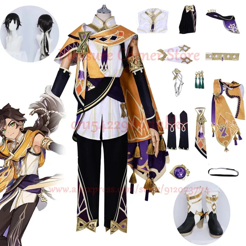 

qq 123IN STOCK XS-3XL Full Set Game Genshin Sethos Impact Cosplay Costume Anime Role Play Carnival Party