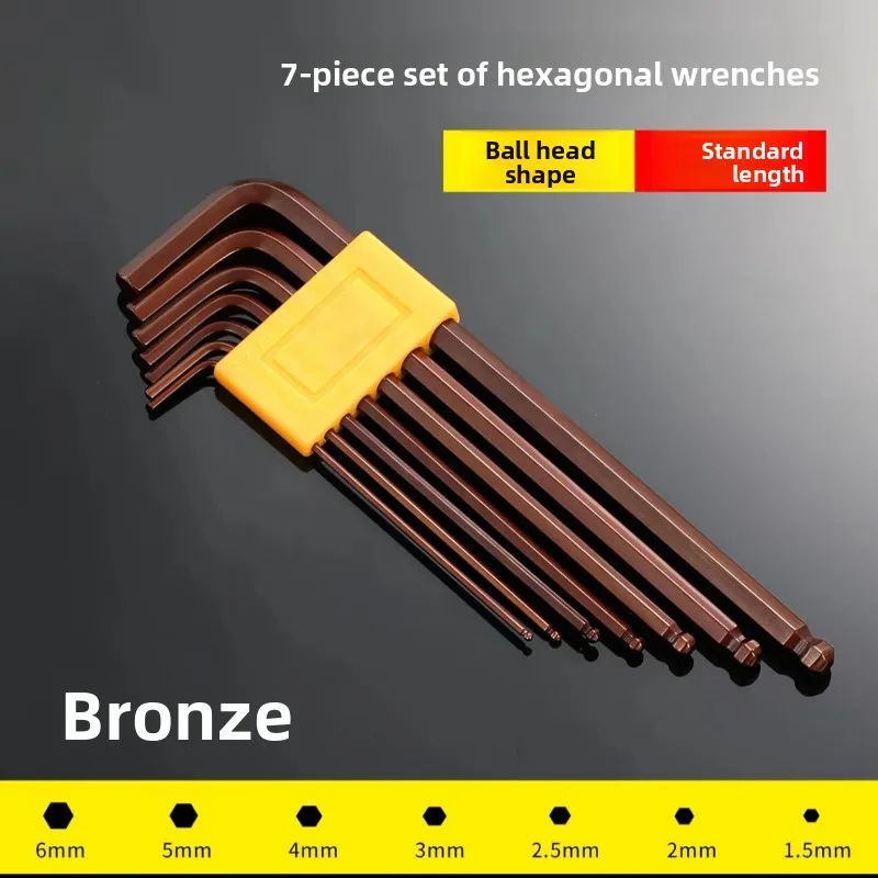 JZD Hex Wrench Set Internal Six-Point Star Screwdriver Tool Kit Automatic Hexagonal Shape Universal Wrench Set for Home Repair