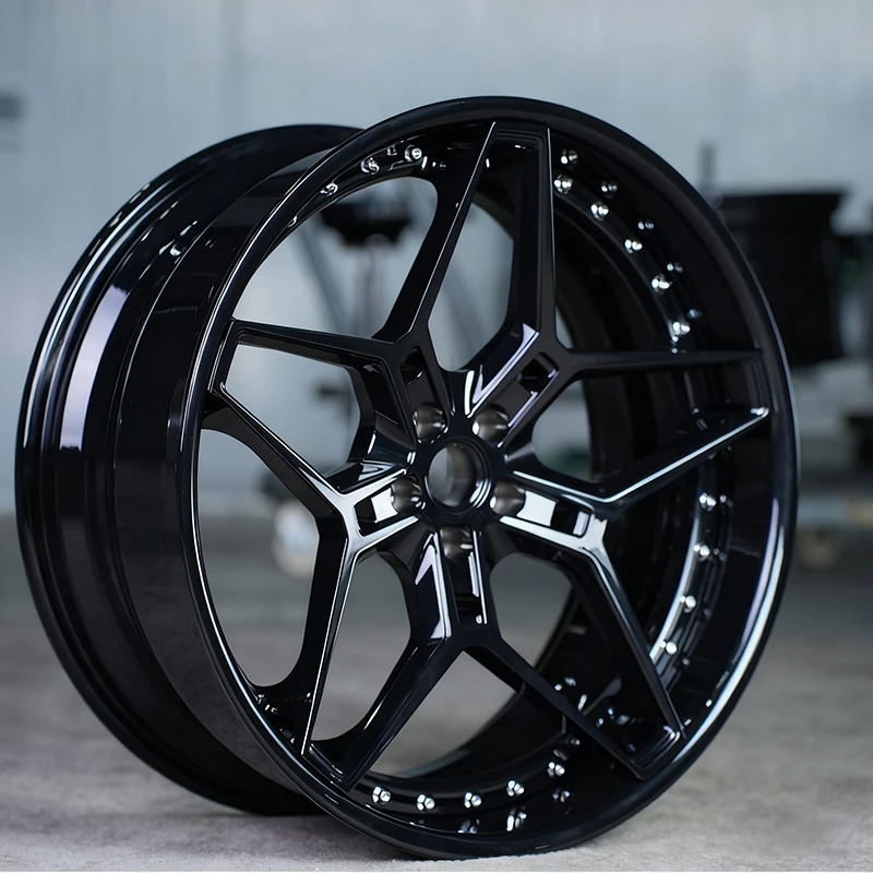 Custom Two Piece Concave Forged Alloy Rims 19-21 Inch Lightweight Modified Passenger Vehicle Exterior Accessories