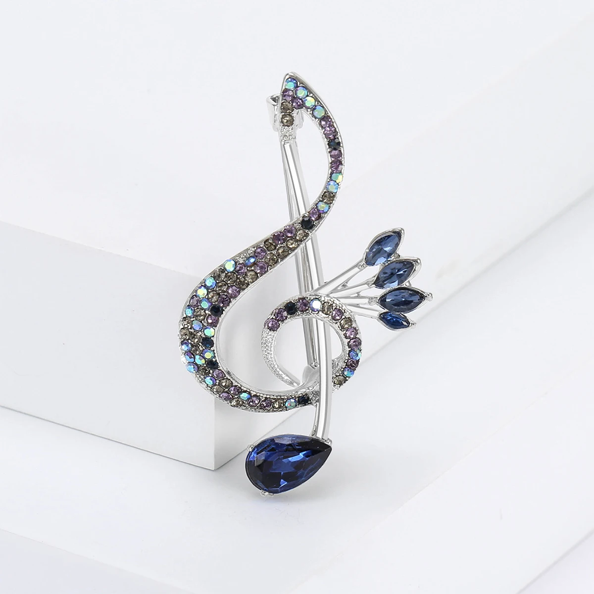 Beaut&Berry Trendy Enamel Music Note Brooches Unisex Party Casual Office Pins Accessories Gifts