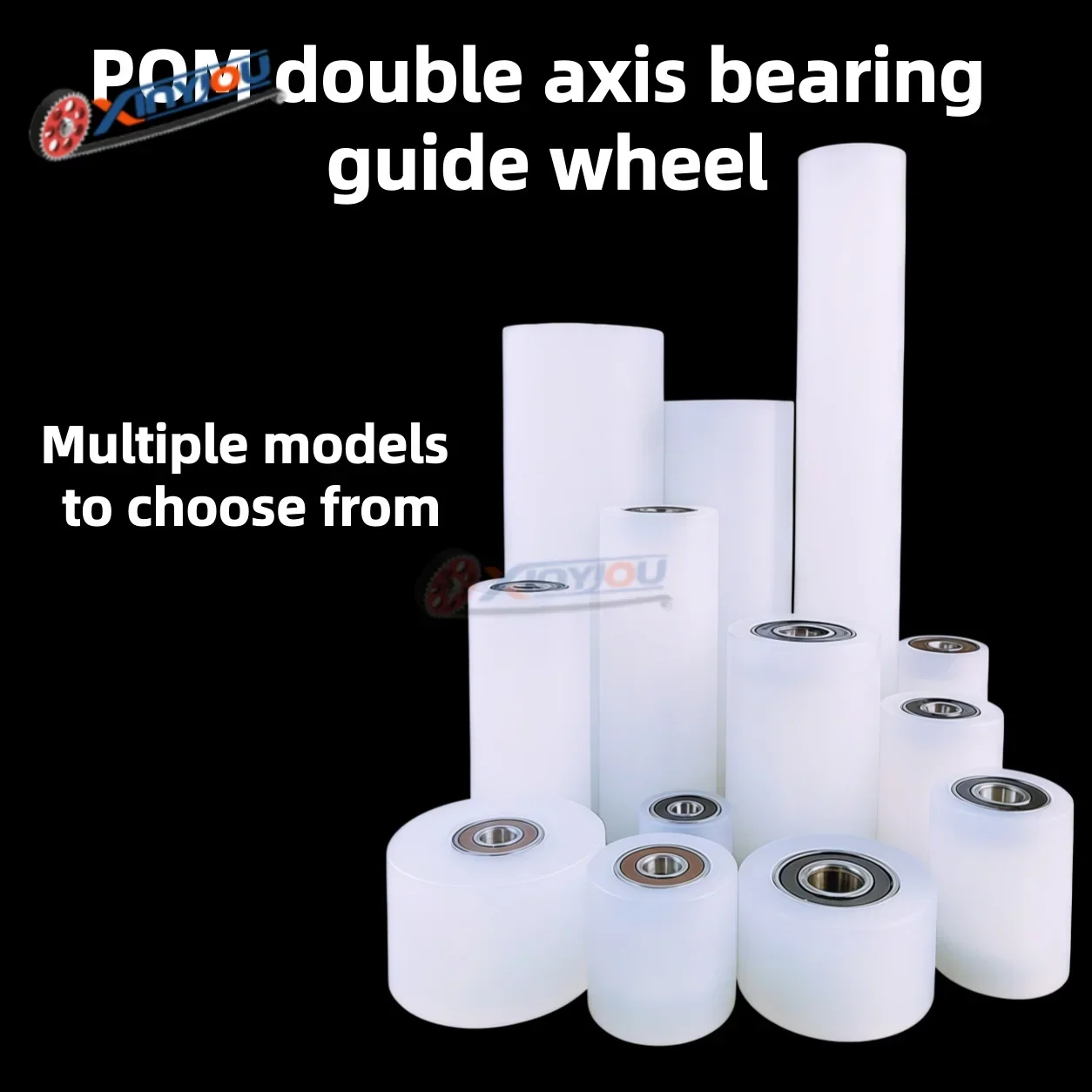 Nylon Bearing Pulley Wheel, 5~30mm ID 14~58mm OD Guide Roller for Track, Cable, Positioning, Sliding Door & Conveyor Systems