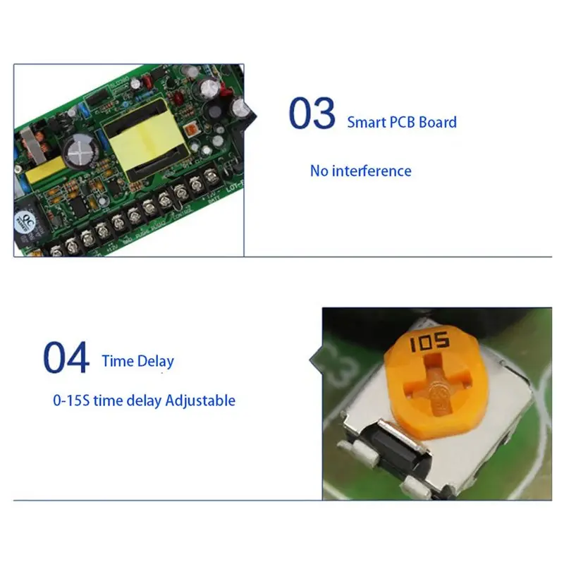 [NEW A09R!】 Electric Lock RFID Switch Power Supply 5A AC 100- 240V For Electric Lock RFID Fingerprint Access Control