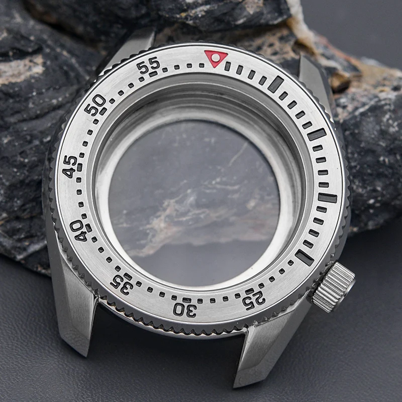 Watch Case Ceramic Bezel 200M Waterproof Fit 7S26 NH35 NH36 4R/6R Automatic Movement Watch Design SPB185 SPB187 Repair Parts