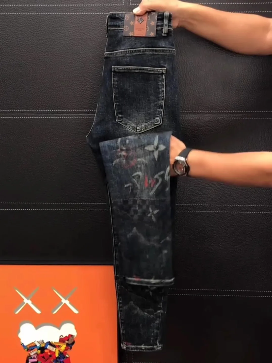 

Модные мужские джинсы высокого качества, легкие, универсальные, стильные, осенние, новинка, облегающие, прямого кроя