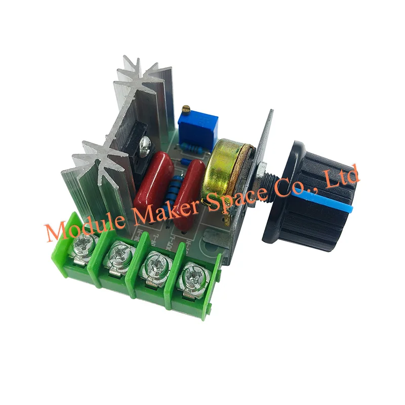 1pcs 2000W 50-220V AC 25A SCR Motor Speed Controller Adjustable PWM Voltage Regulator Temperature Motor Switch Module