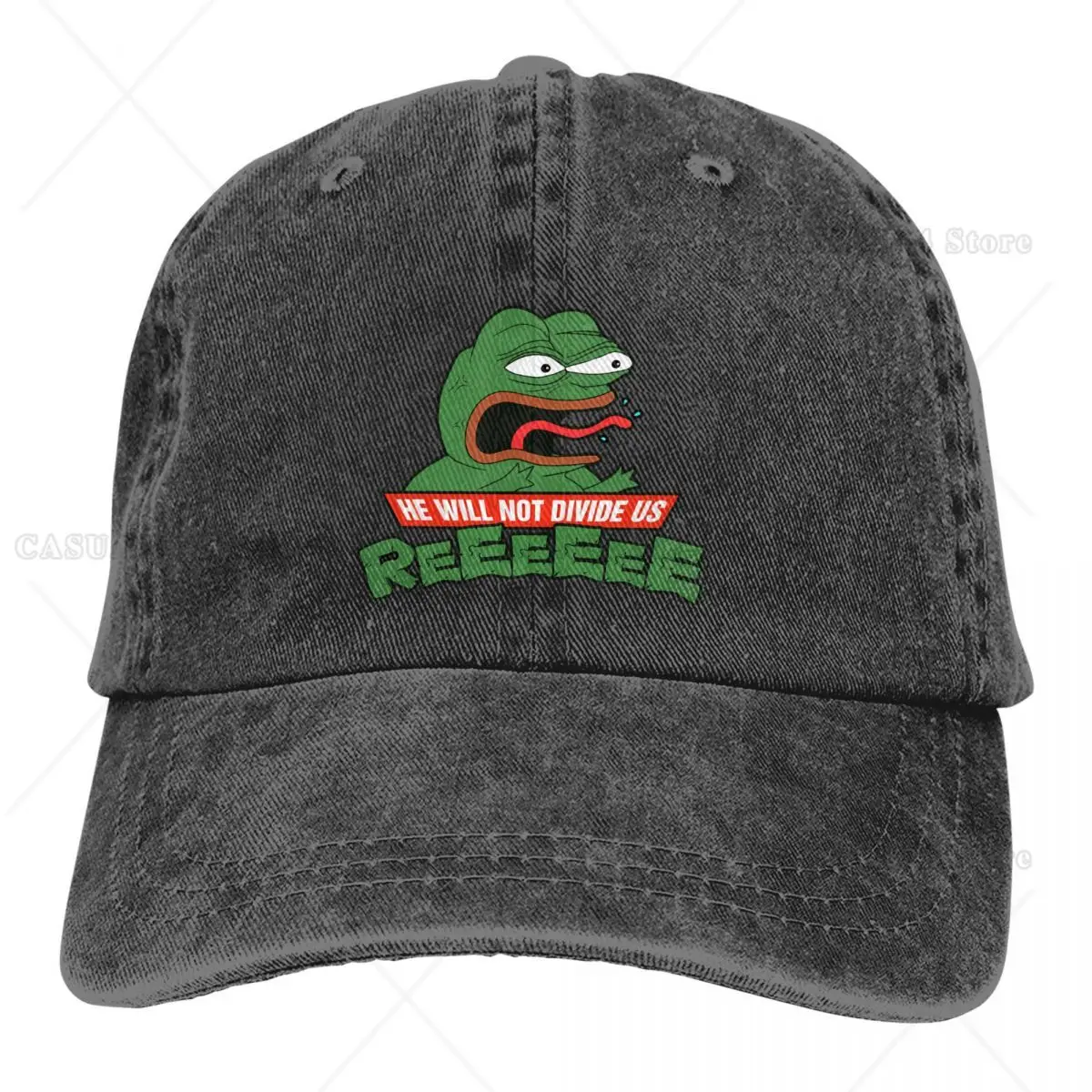 Czapka letnia Osłona przeciwsłoneczna On nie podziel nas Czapki hip-hopowe Pepe Frog Animal Cowboy Hat Czapki z daszkiem