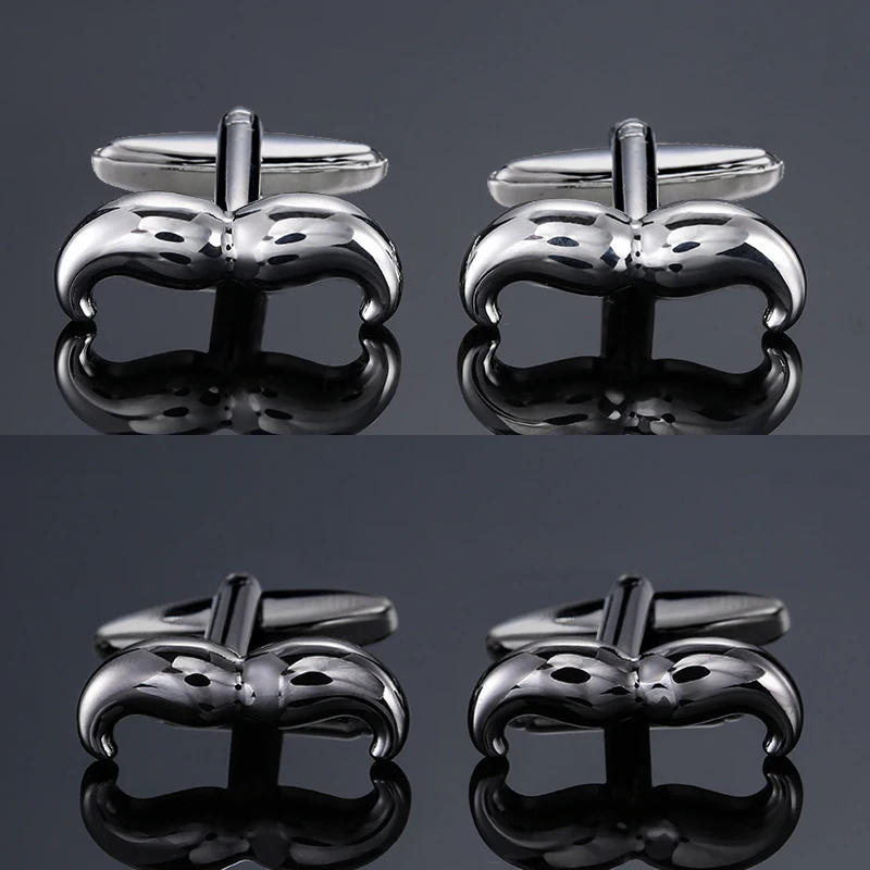 Men's French shirt cufflinks copper material interesting beard design cufflinks fashion clothing accessories wholesale