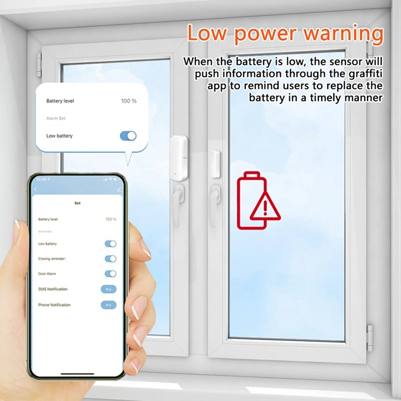 Zigbee-Capteur d'ouverture de porte sans fil, capteur de fenêtre, capteur de porte intelligent, détecteur Tuya, alarme pour la sécurité à domicile, tournesol