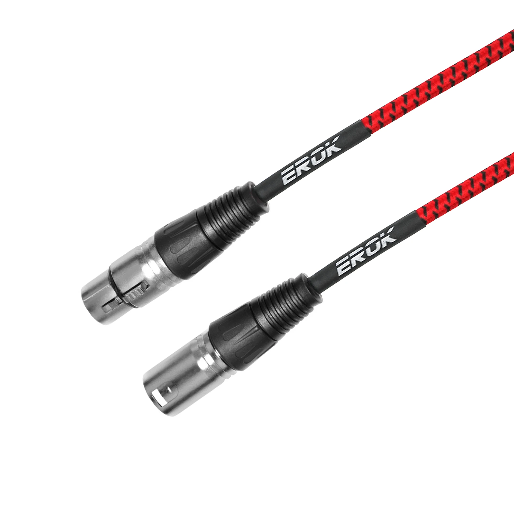 Cable EROK XLR de 3 pines macho a hembra, Cable de micrófono con cañón de sonido para amplificador mezclador, Cable de Audio analógico equilibrado, Cable XLR