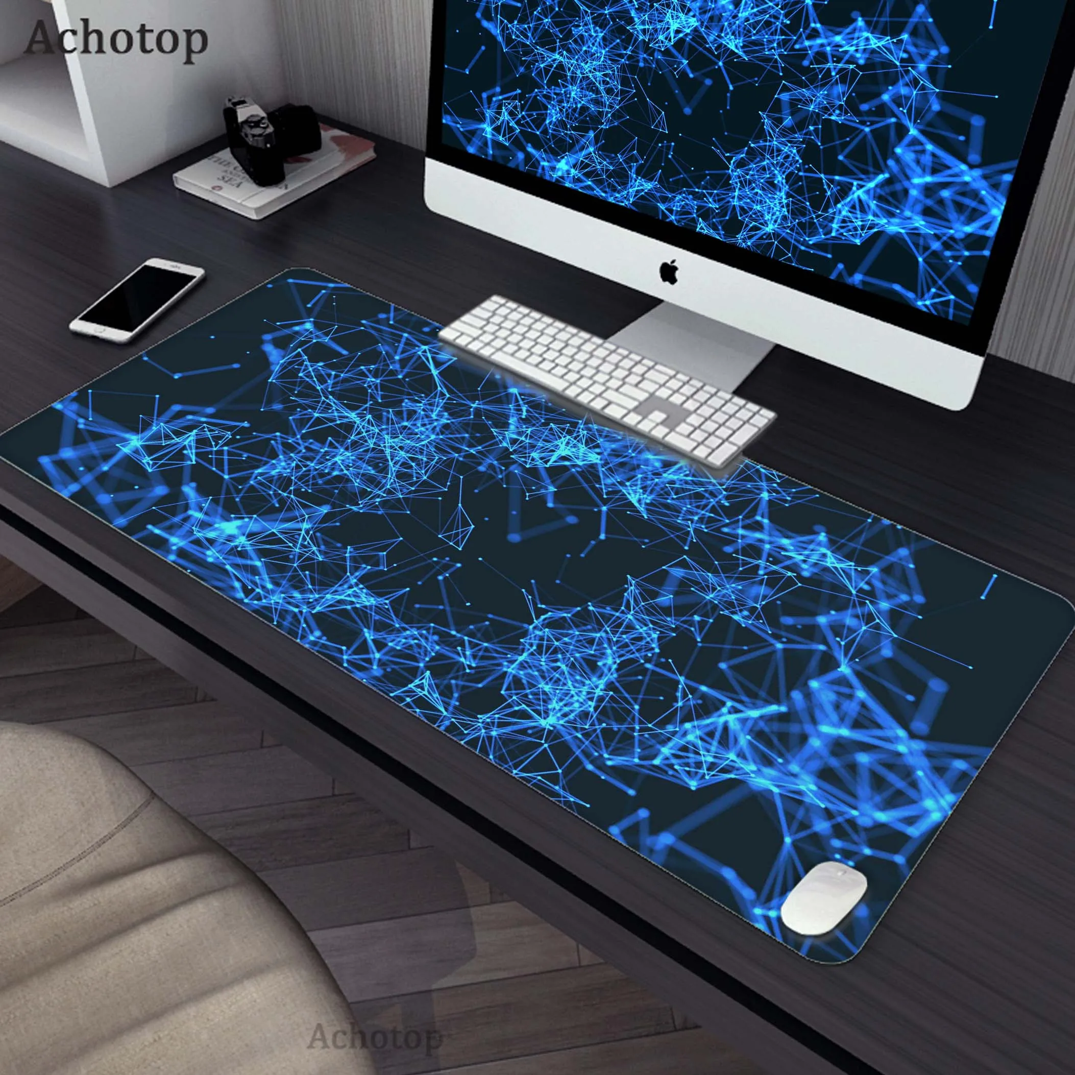 Gaming Mouse Pad Large Mouse Mat Laptop Locking Egde Mouse Carpet Game Carpet Keyboard Pads Spider Web Pattern Gamer Desk Mat