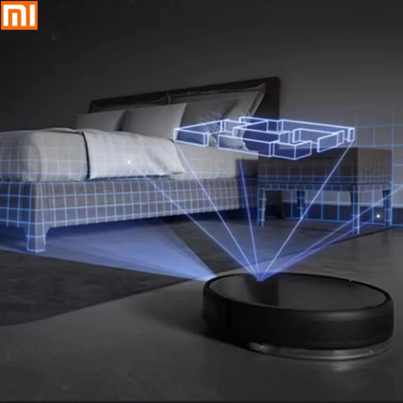 Xiaomi Mi Home Sweeping and Dragging Robot 1T Integrated Home Automatic Vacuum Cleaner Laser Navigation 3D Visual Navigation