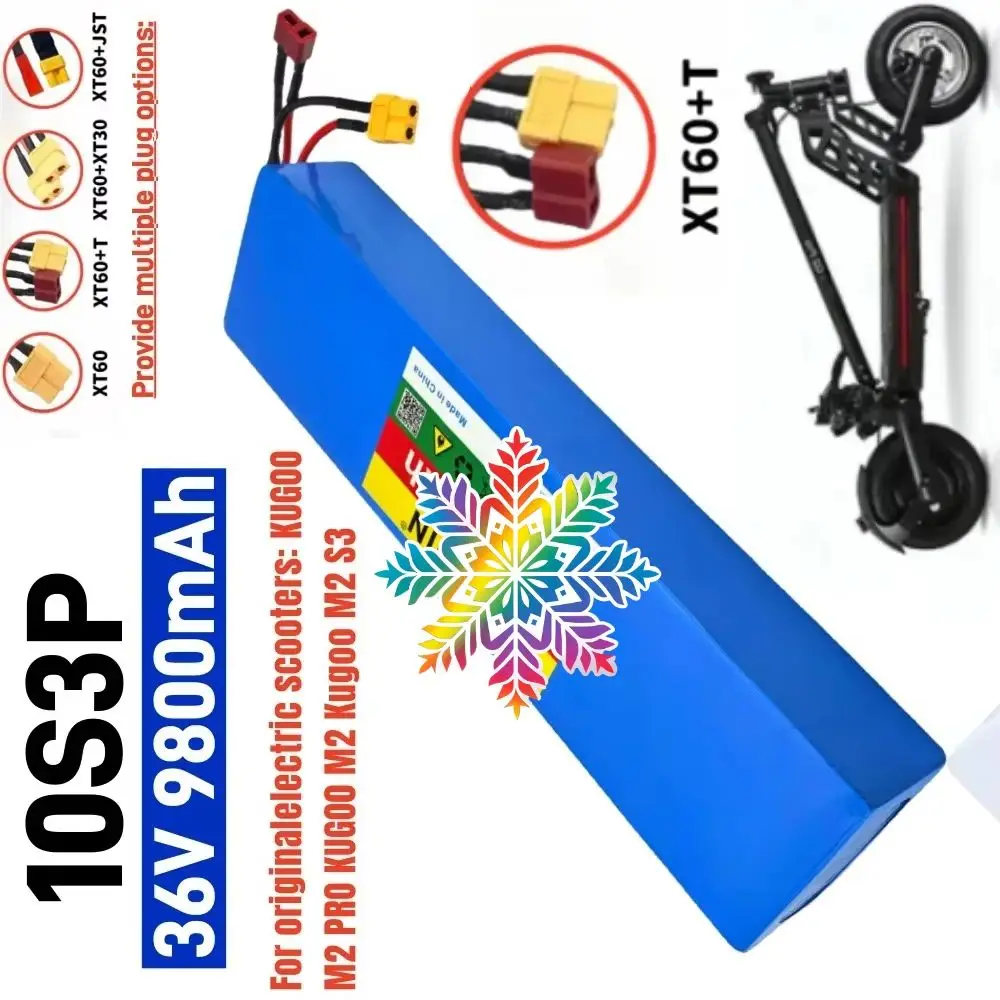 

For Joyor Y1 X1 F3 A3 Electric Scooter Battery Pack 10S3P 18650 36V 9800mAh High Capacity Replacement Battery for Scooters