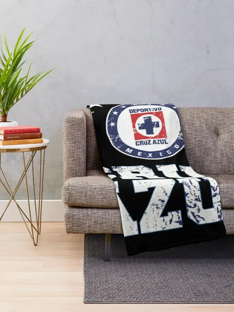 Cruz Azul Mexican Soccer Team Family Gift Throw Blanket Shaggy For Baby Blankets