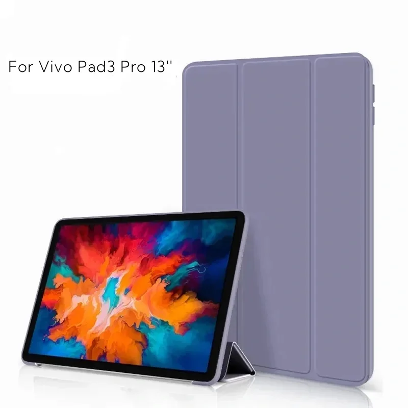 

ДЛЯ Vivo Pad3 Pro Чехол 2024 искусственная кожа СИЛИКОН ТПУ подставка задний Чехол для Vivo Pad 3 Pro 13 дюймов 2024 чехол для планшета