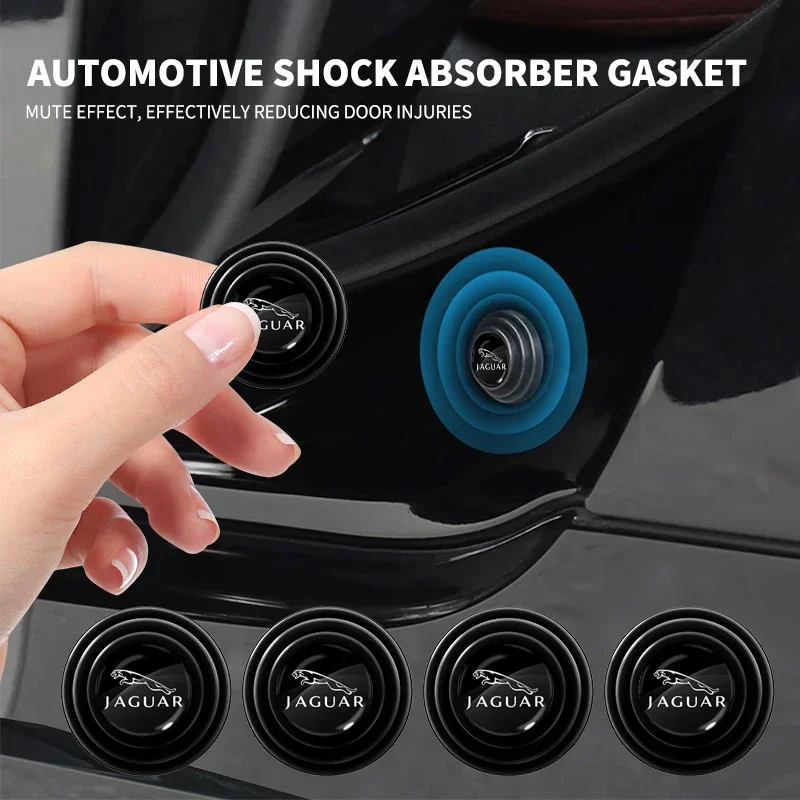 

4 шт., противоударная прокладка на дверь автомобиля, наклейка на амортизатор для Jaguar XF XE XJ F-Pace X-Type S-Type Svr X200 X250 F-Type E-PACE