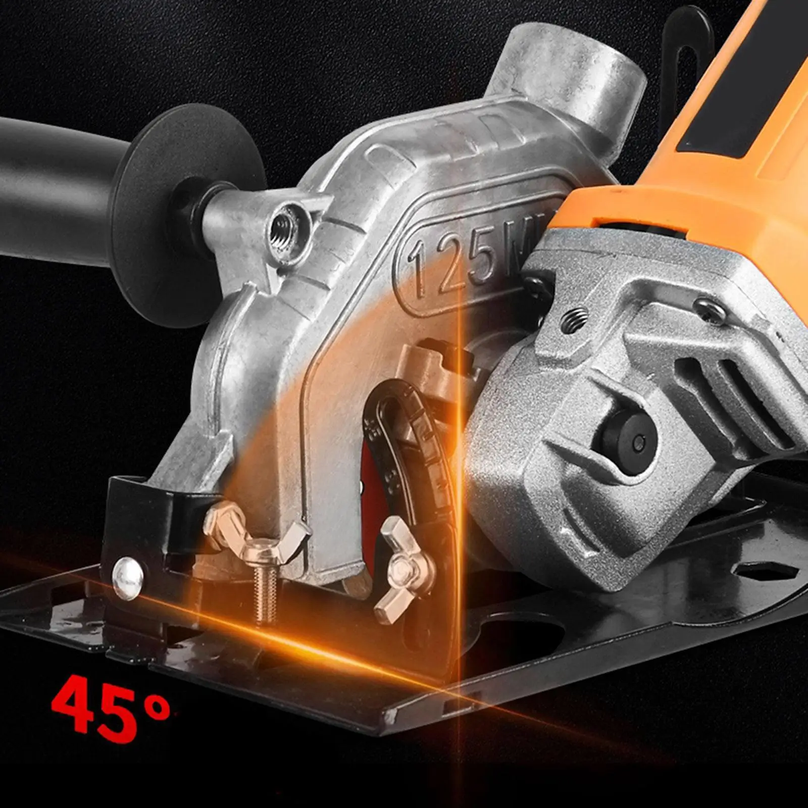 Adjustable Angle Grinder Stand with Dust Bag and Guide Ruler Universal Metal Support Bracket for Workshop Tasks