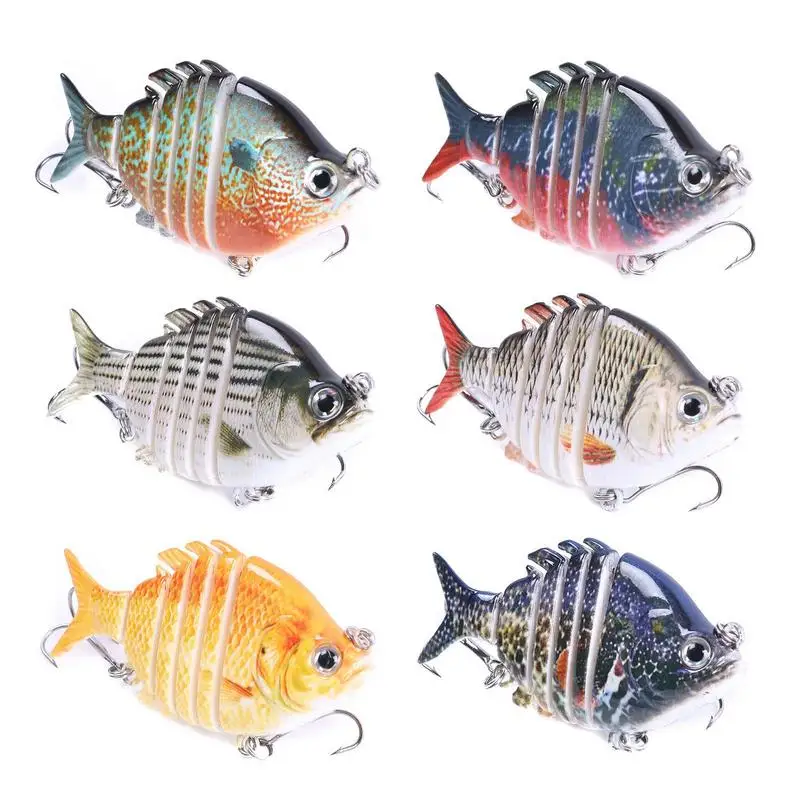

Jointed Fishing Lures 6X Segmented Tilapia Swimbait Fishing Crank Lures For Freshwater And Saltwater Realistic Accessories