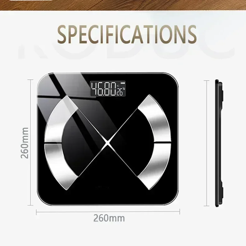 8810 Electronic Scale Smart Bluetooth Weighing Human Body Fat Measurement Scale Simple Weight Scale Household Charging Fat Scale