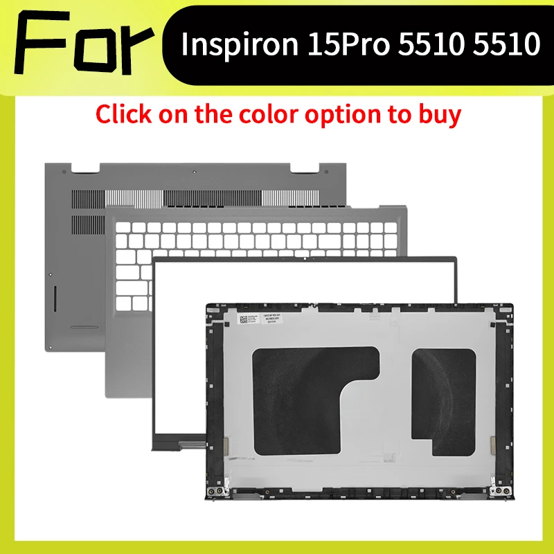 Silver Gray Laptop Accessorie 0CHFVW For Inspiron 15Pro 5510 5515 P106F Replacement Housing Case