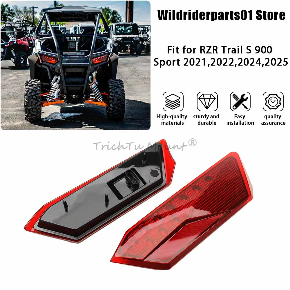 

For RZR XP 4 1000 EPS High Lifter Edition 2017 Car Part ATV Rear Brake Stop Lamp LED Tail Light Left&Right ABS # 2412341 2412342