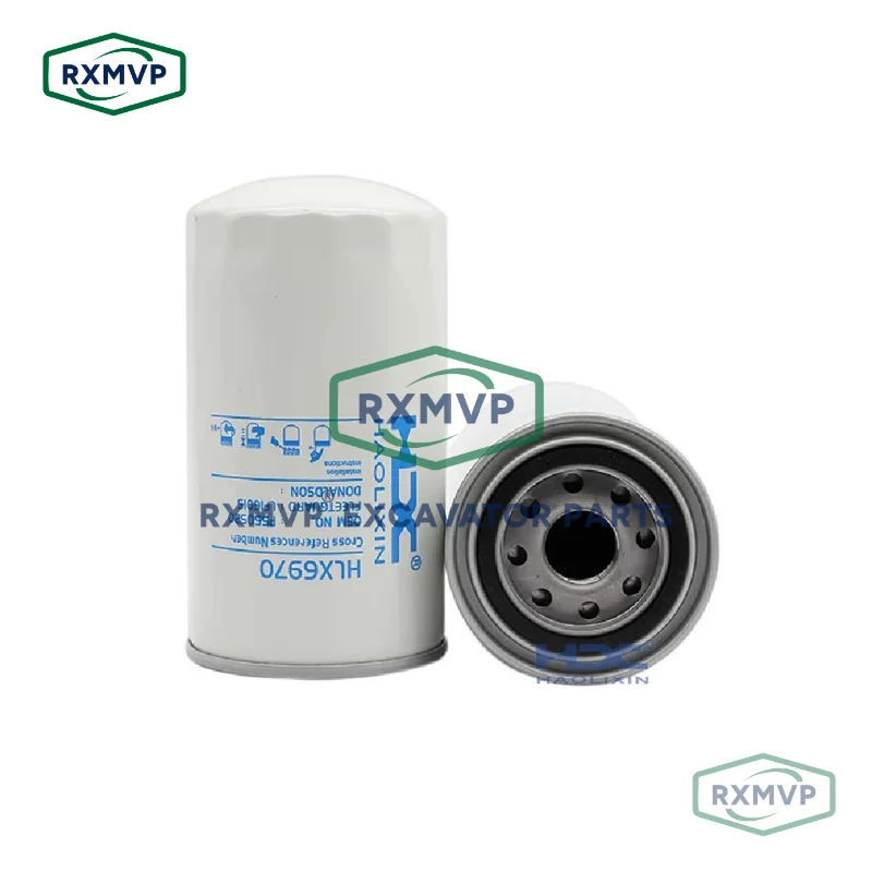 Excavator oil filter engine spare part LF16015 LF645  LF3886 P550520 P551100 C-5713 C-5734  87646666 2992242 BT7237  87803261