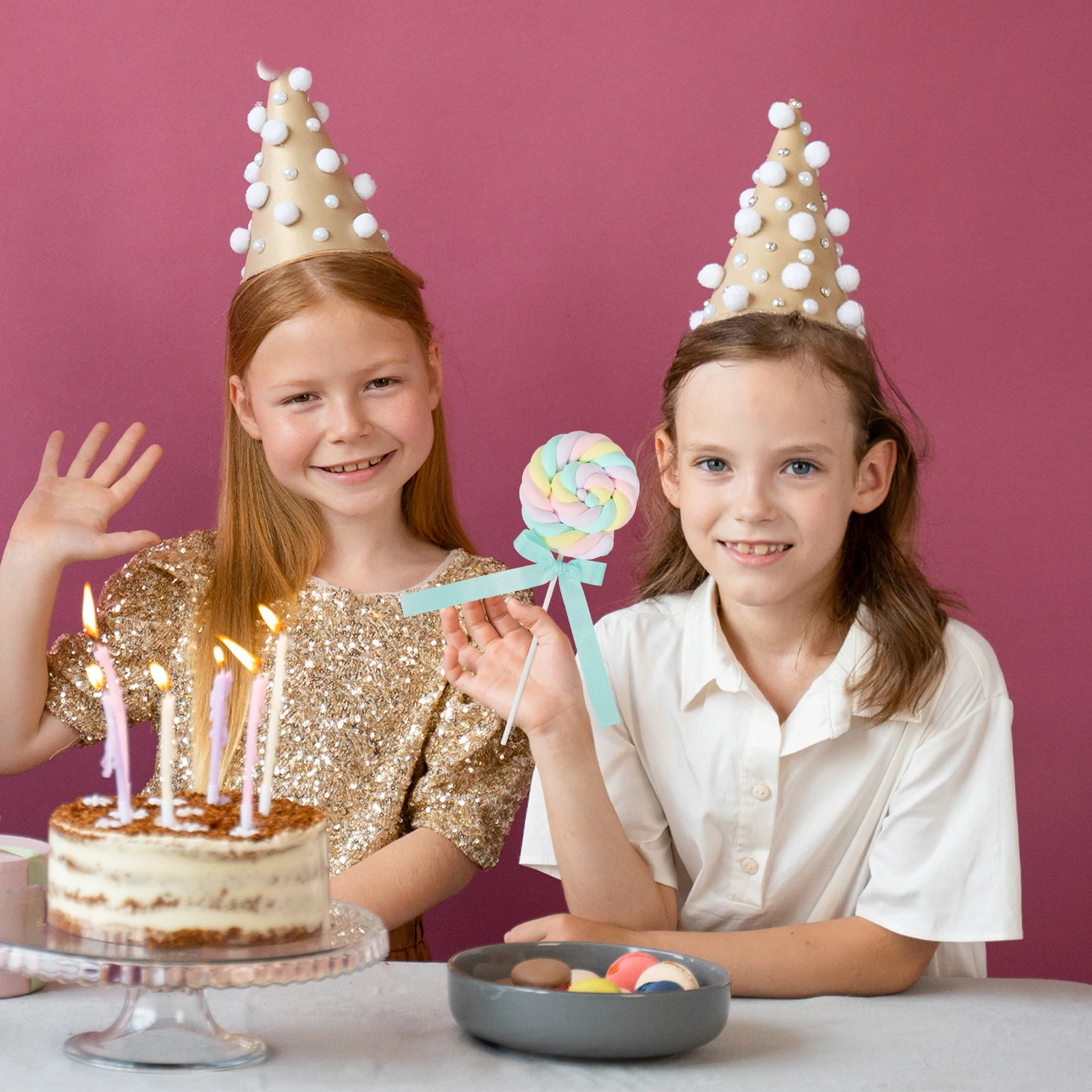 

Simulated Cotton Candy Lollipop Decor Large Fake Prop Kids Photography Sweet Table Dorm Party Candy Props Novelty Decorations