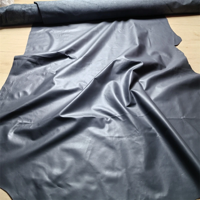 

0.6/0.7mm Dark Grey Cowhide. First Layer Leather.Real Leather Fabric. DIY For Leather Repair By Hand. A Leather Skirt.