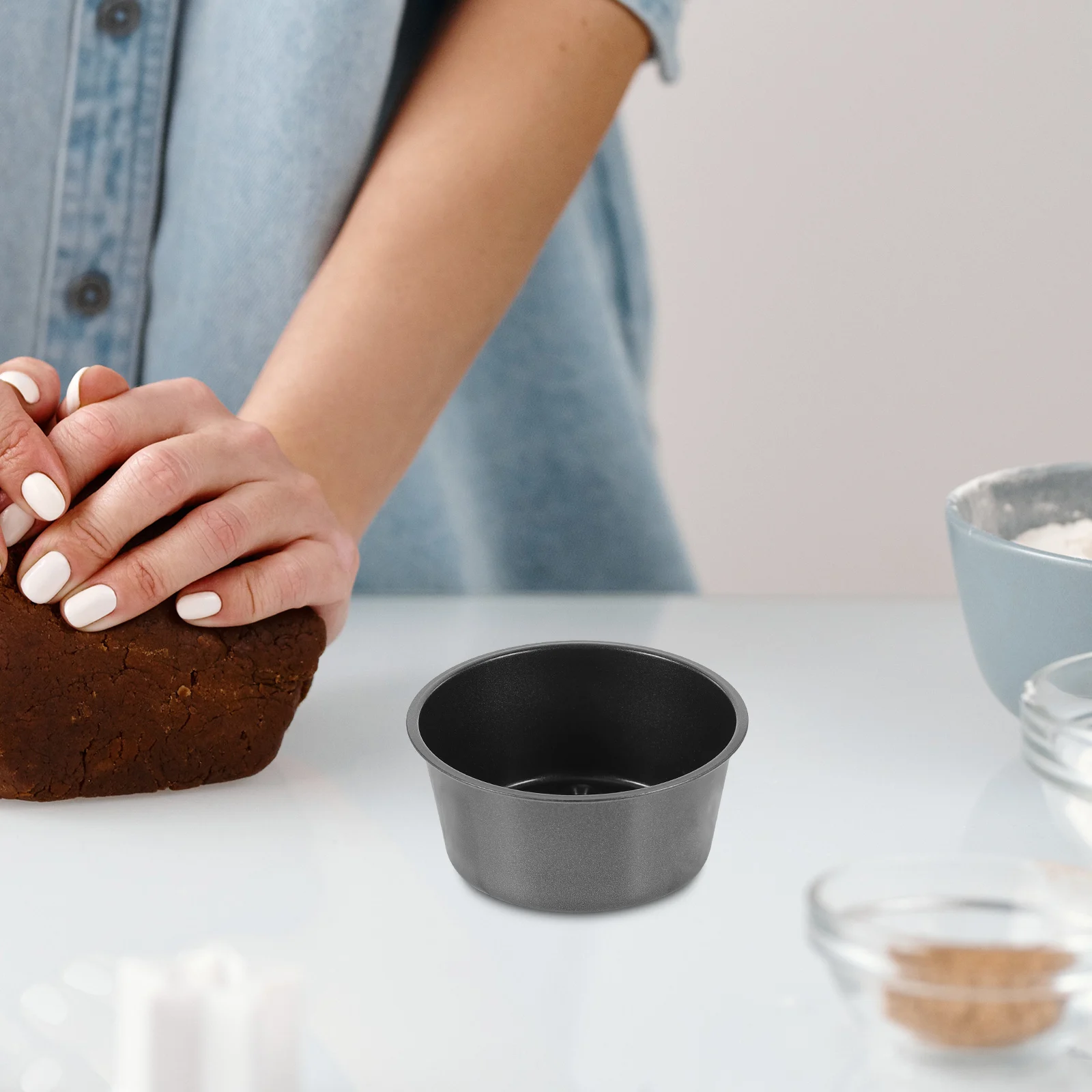 

6Pcs Carbon Steel Round Cake Pan Nonstick Mold Pudding Baking Pan Christmas Pattern Kitchen Baking Tools Carbon Steel Cake Pans