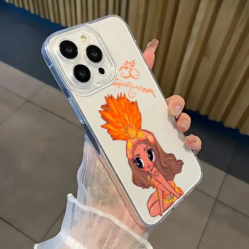 K-karol G Tropicoqueta Handyhülle für iPhone 17 16 15 11 12 14 13 Pro Max Mini XS 7 Plus 17E Stoßfeste Transparente Schutzhülle Fundas – Detail 5