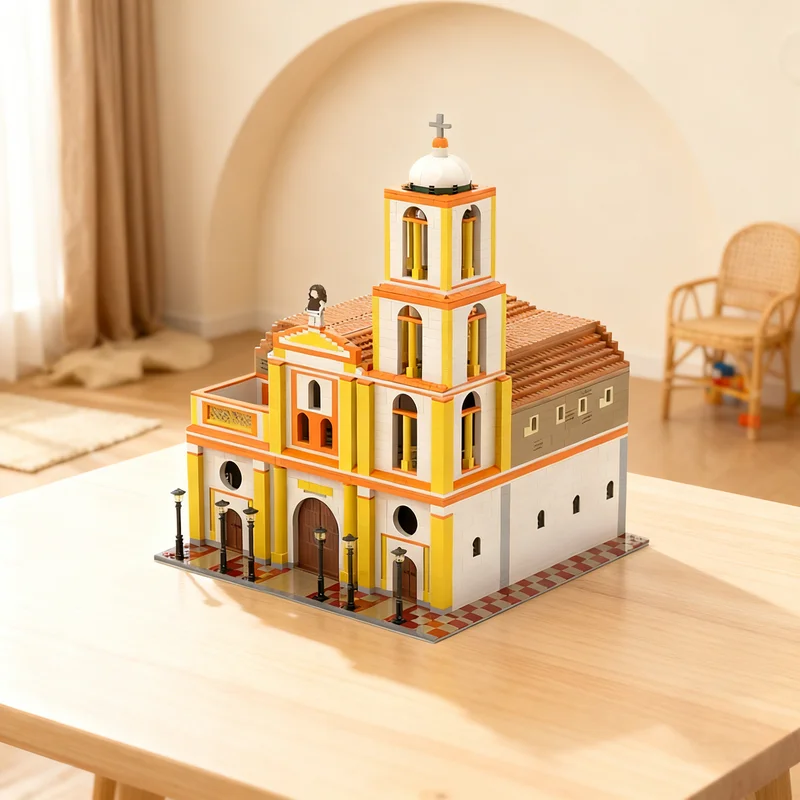 

5786 деталей MOC: Модульная модель церкви Эль-Кокуй, конструктор, игрушка, подарок, креативный коллекционный предмет для демонстрации, премиум-класс для взрослых